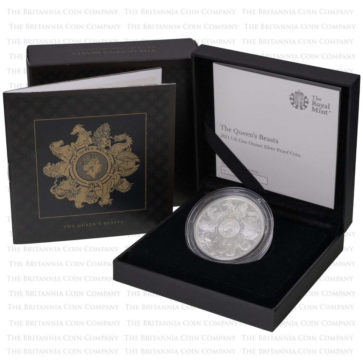 UK21QBSP 2021 Queen's Beasts Completer One Ounce Silver Proof Coin Boxed