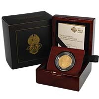 UK21QGQO 2021 Queen's Beasts Griffin Of Edward III Quarter Ounce Gold Proof Coin Thumbnail