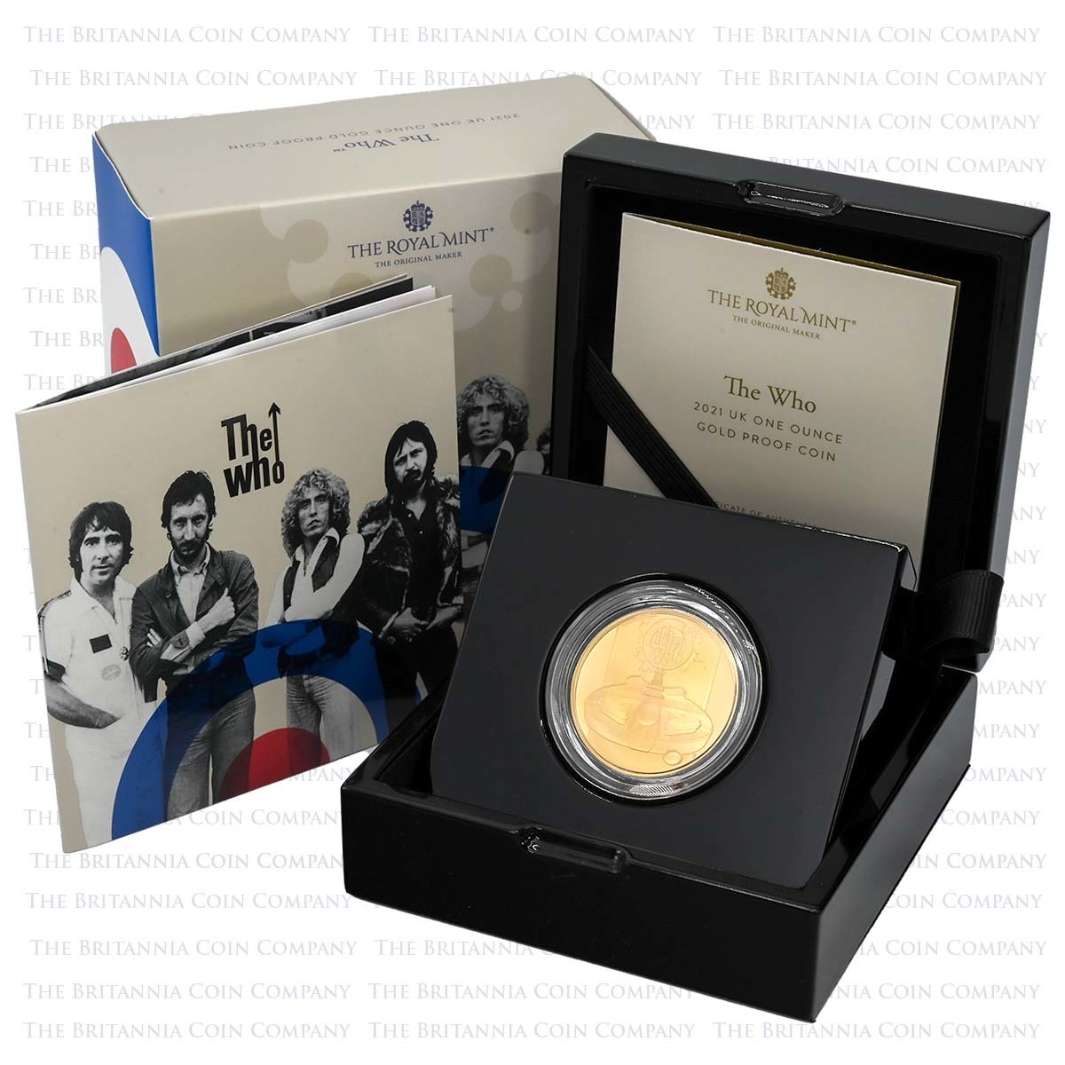 UK21TW1G 2021 The Who 1 Ounce Gold Proof Music Legends Boxed