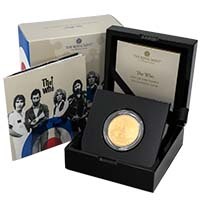 UK21TW1G 2021 The Who 1 Ounce Gold Proof Music Legends Thumbnail