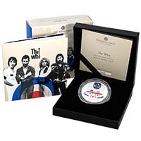 UK21TW1S 2021 Music Legends The Who One Ounce Silver Proof Coin Thumbnail
