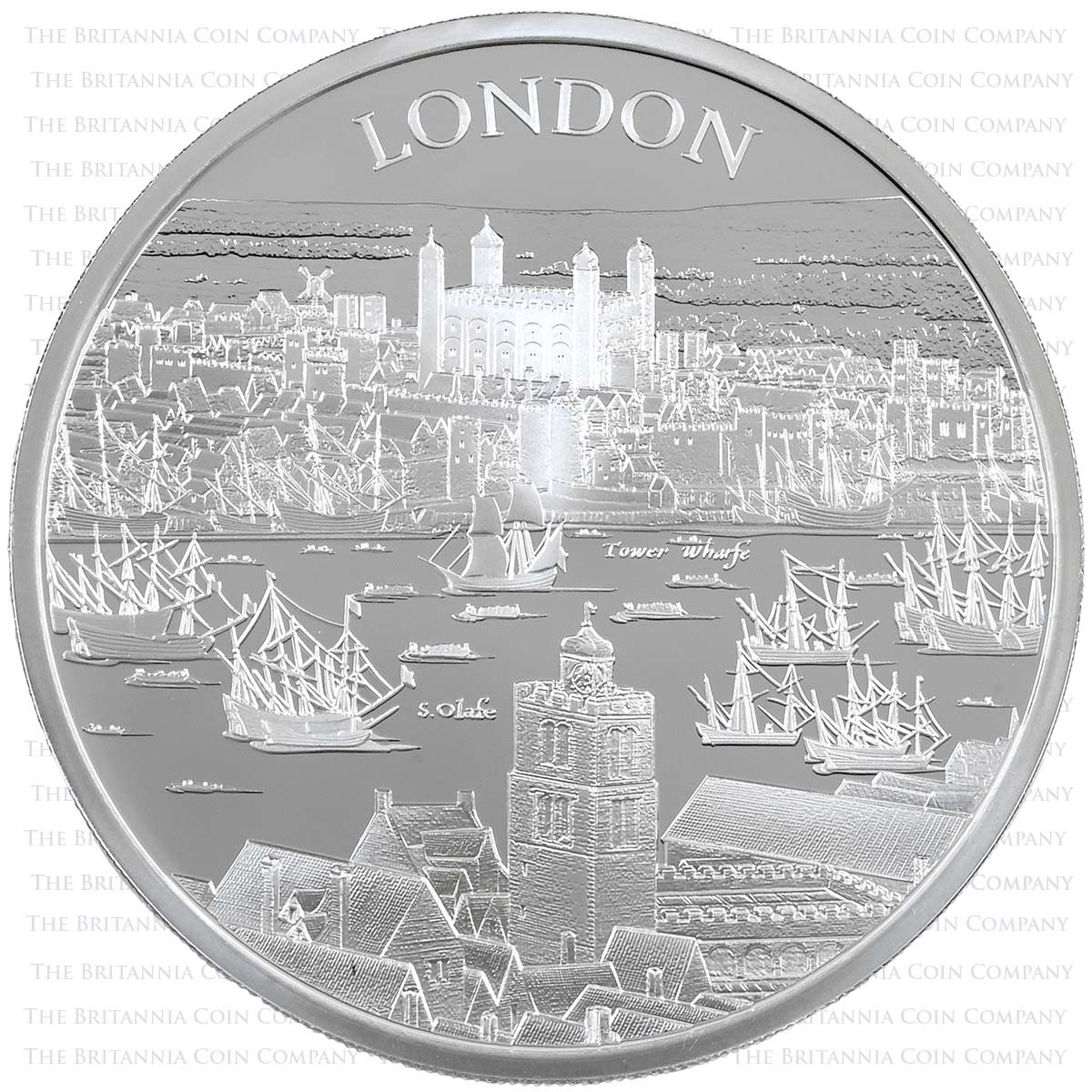 UK22CVL1S 2022 London City Views 1 Ounce Silver Proof Reverse