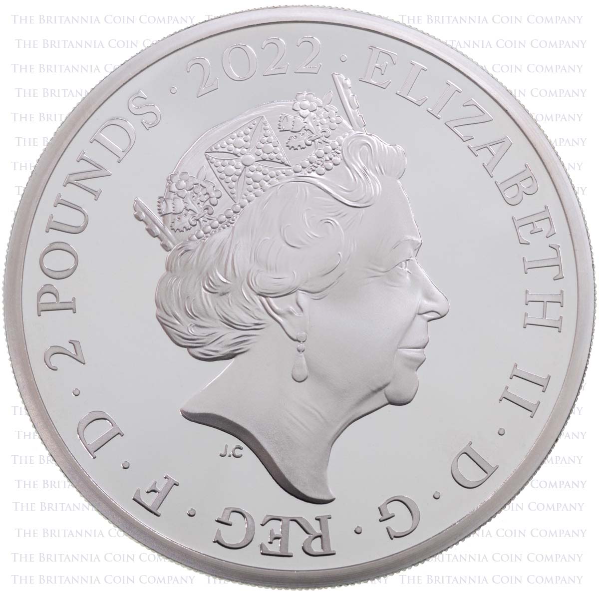 UK22E7S1O 2022 British Monarchs King Edward VII One Ounce Silver Proof Coin Obverse