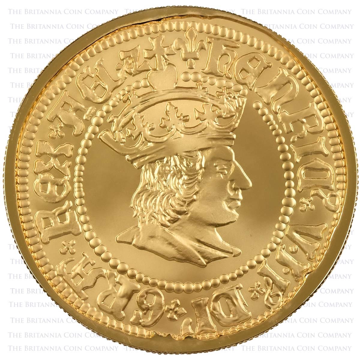 UK22H7G20 2022 British Monarchs Henry VII 2 Ounce Gold Proof Reverse