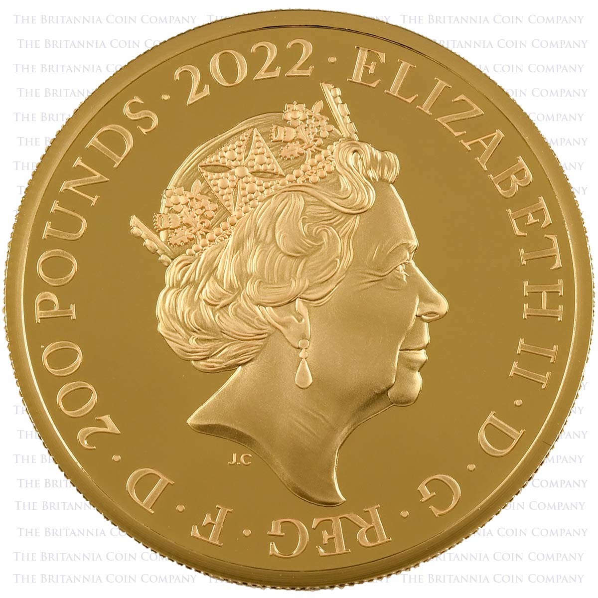 UK22H7G20 2022 British Monarchs Henry VII 2 Ounce Gold Proof Obverse