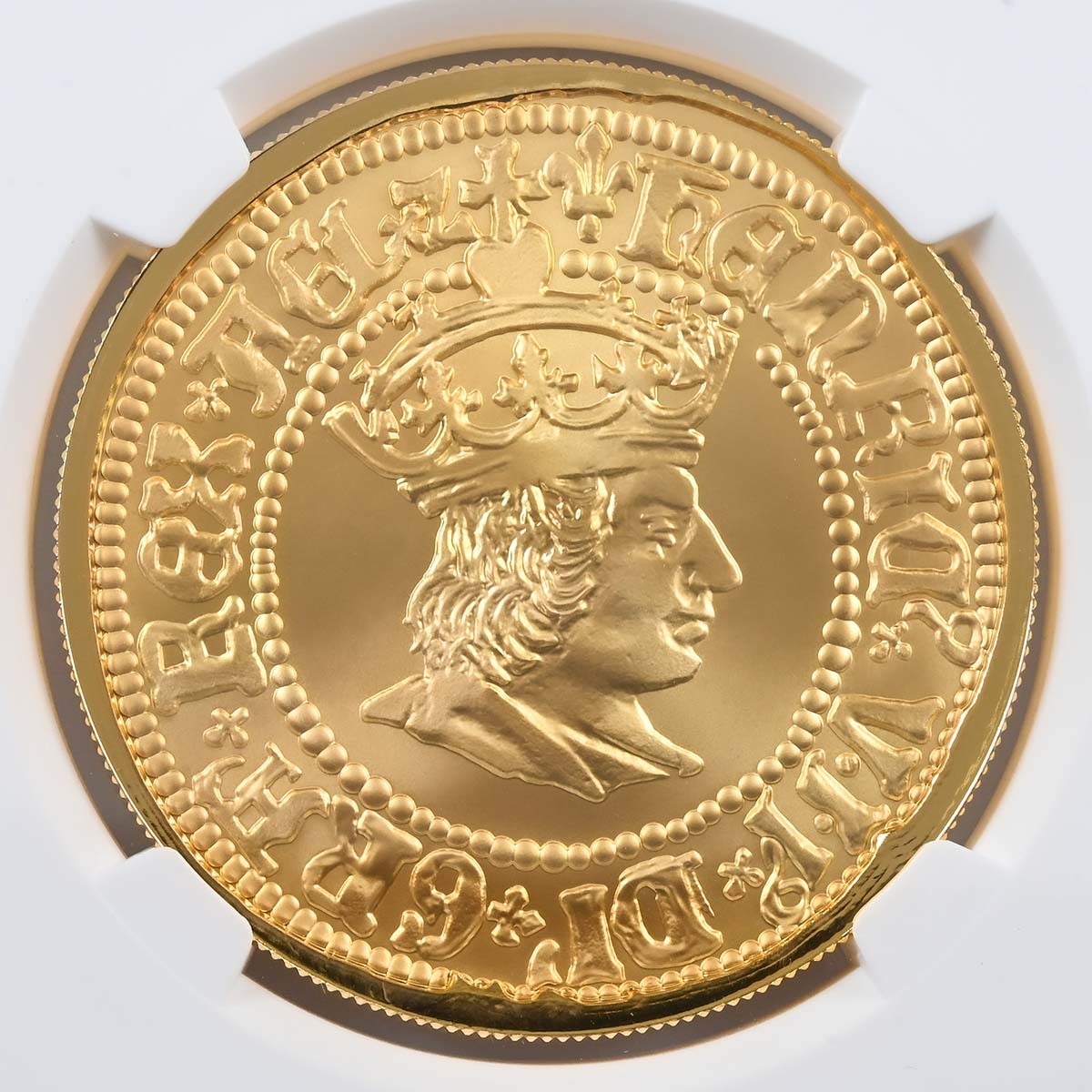UK22H7G20 2022 British Monarchs Henry VII 2 Ounce Gold Proof PF 70 Reverse
