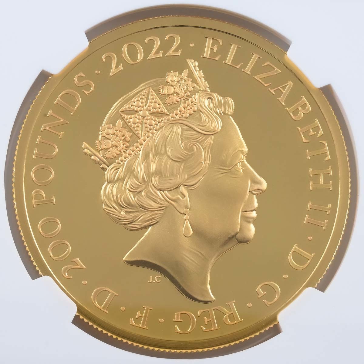 UK22H7G20 2022 British Monarchs Henry VII 2 Ounce Gold Proof PF 70 Obverse