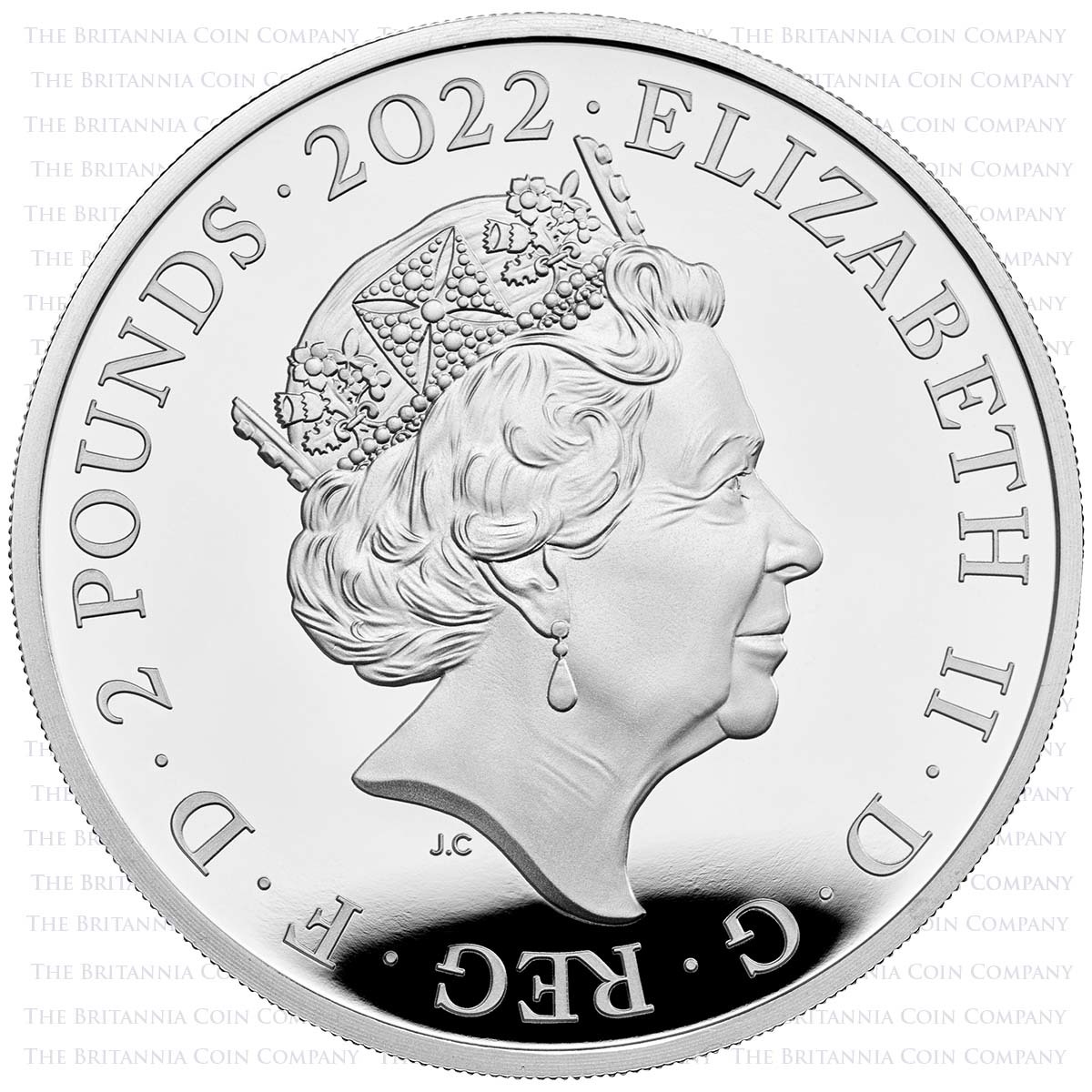 UK22H7S10 2022 British Monarchs Henry VII 1 Ounce Silver Proof Obverse