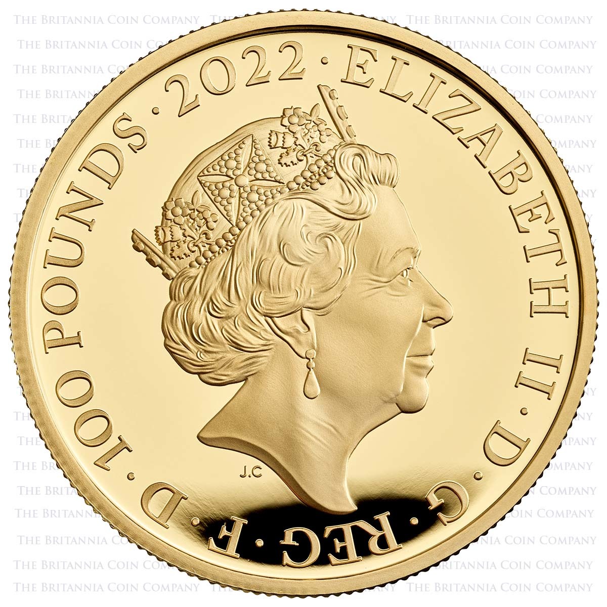 UK22H7S10 2022 British Monarchs Henry VII 1 Ounce Gold Proof Obverse