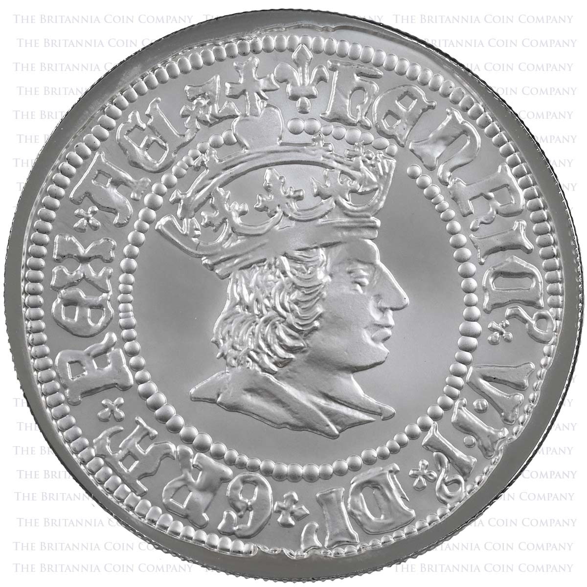 UK22H7S20 2022 British Monarchs Henry VII 2 Ounce Silver Proof Reverse