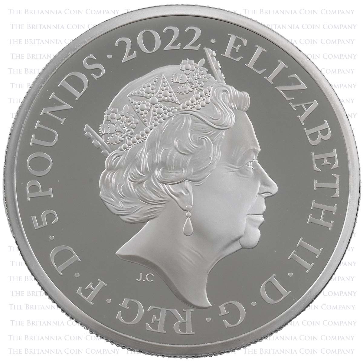 UK22H7S20 2022 British Monarchs Henry VII 2 Ounce Silver Proof Obverse