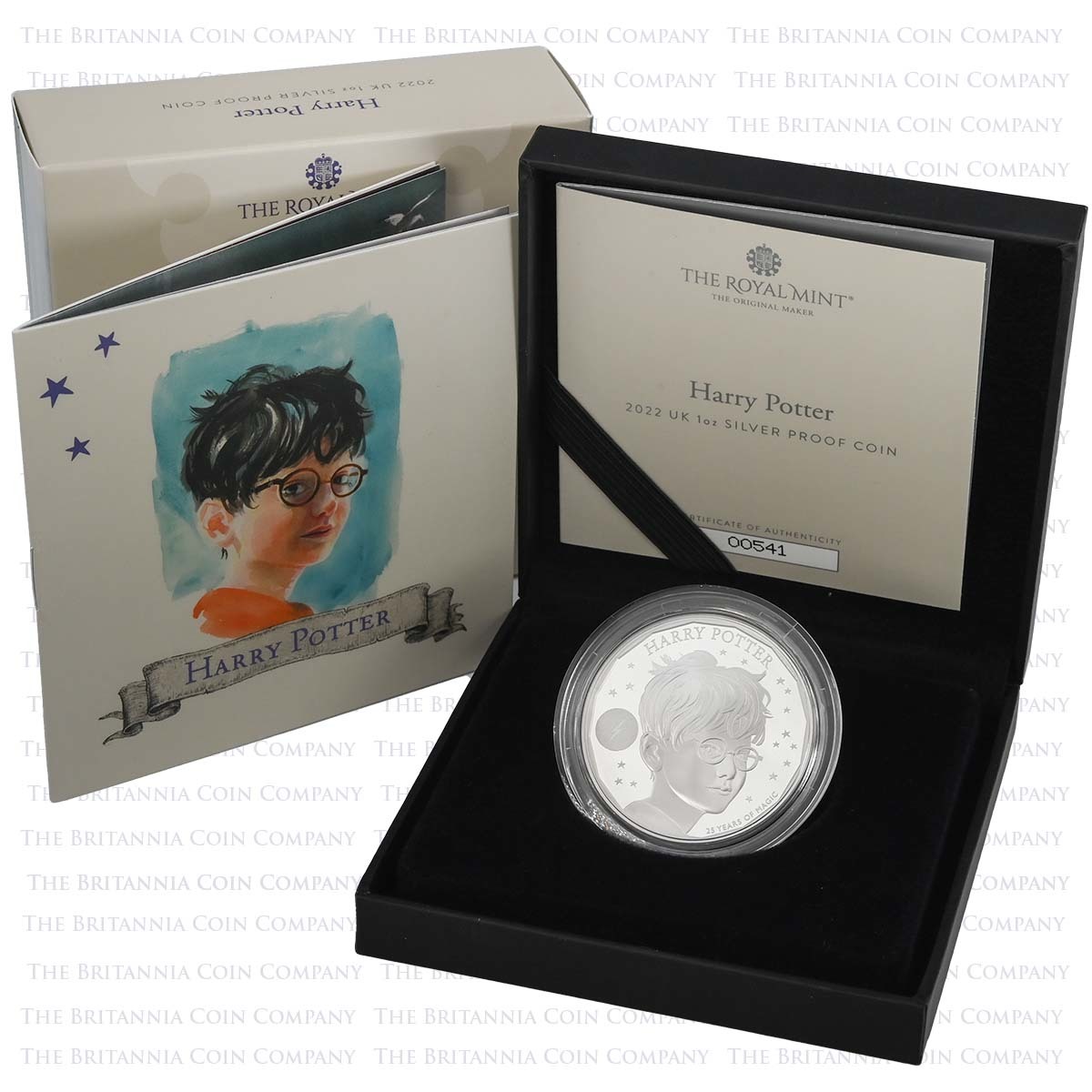 UK22HPS1 2022 Harry Potter 25 Years Of Magic 1oz Silver Proof Boxed