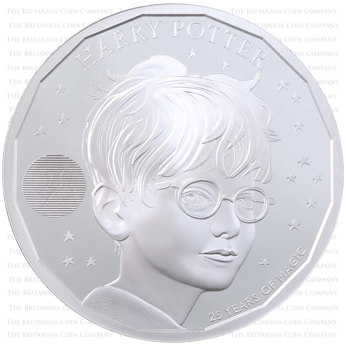 UK22HPS1 2022 Harry Potter 25 Years Of Magic 1oz Silver Proof Reverse