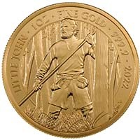 MLLJ221GC 2022 Myths And Legends Little John 1oz 999.9 Gold Bullion Coin Thumbnail