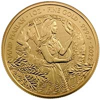 MLMM221GC 2022 Myths And Legends Maid Marian 1oz 999.9 Gold Bullion Coin Thumbnail