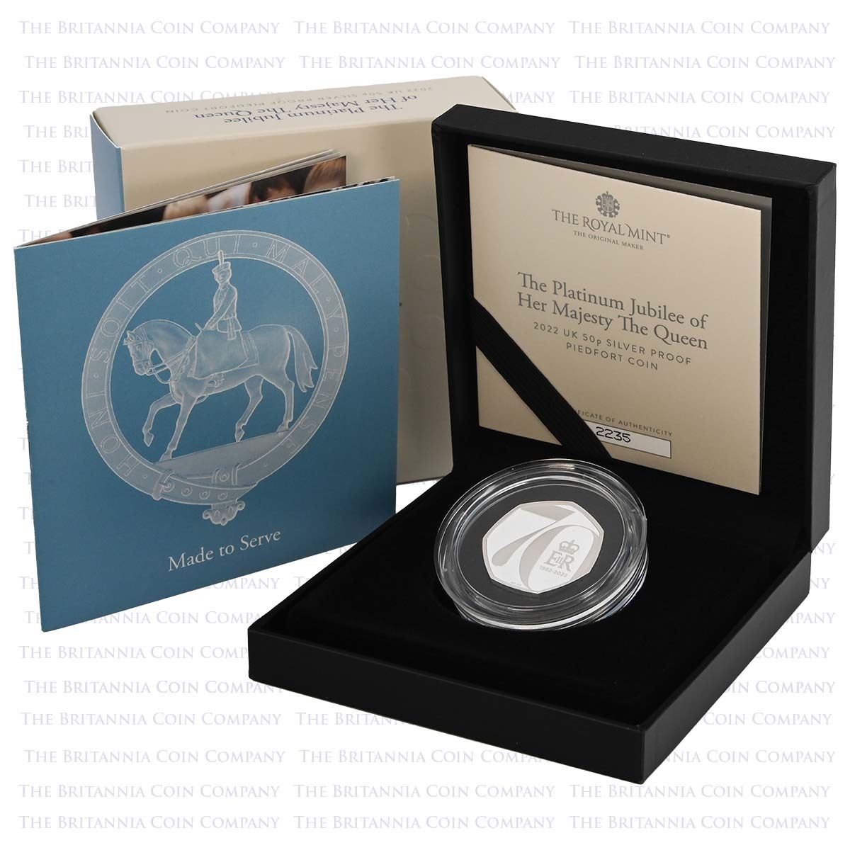 Sold Out At The Mint 2022 Silver Proof 50p The Platinum Jubilee Piedfort