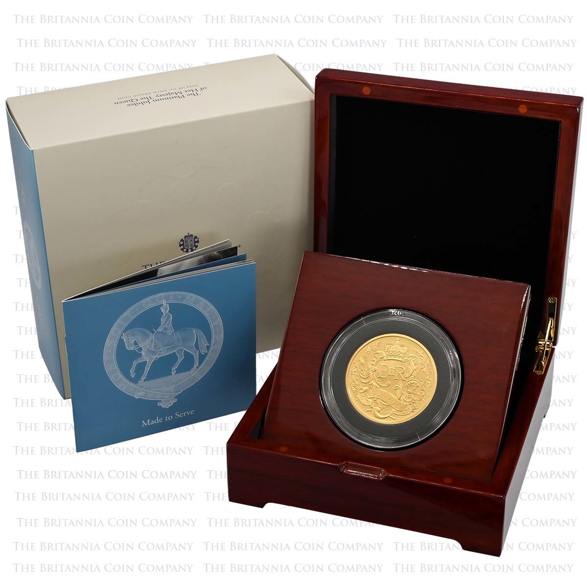 UK22PJG5 2022 Platinum Jubilee 5 Ounce Gold Proof Boxed