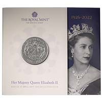 UK22QMBU 2022 Elizabeth II Memorial £5 Crown Brilliant Uncirculated Coin In Folder Thumbnail
