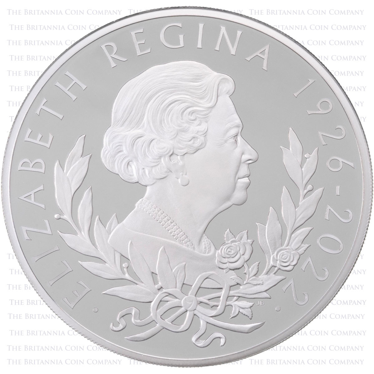 UK22QMS10 2022 Elizabeth II Memorial Ten Ounce Silver Proof Coin Reverse