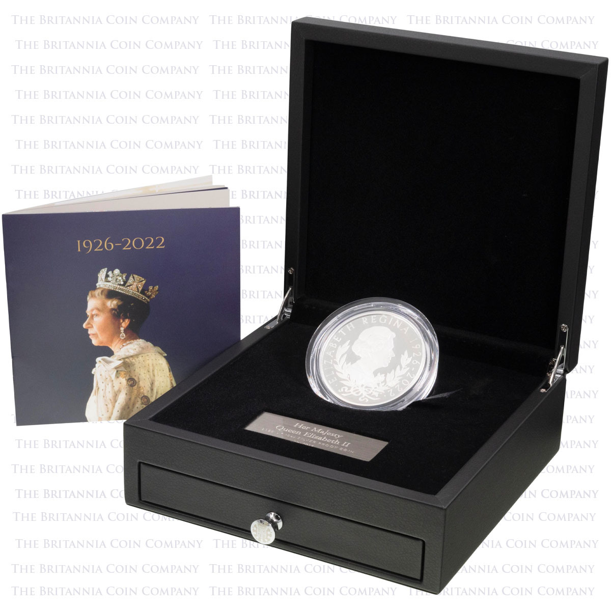 UK22QMS10 2022 Elizabeth II Memorial Ten Ounce Silver Proof Coin Boxed