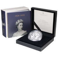 UK22QMSP 2022 Elizabeth II Memorial £5 Crown Silver Proof Coin Thumbnail