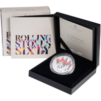 UK22RS1S 2022 Music Legends The Rolling Stones One Ounce Silver Proof Coin Thumbnail