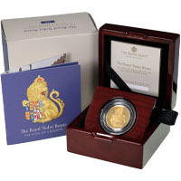UK22TLEQO 2022 Tudor Beasts Lion Of England Quarter Ounce Gold Proof Coin Thumbnail