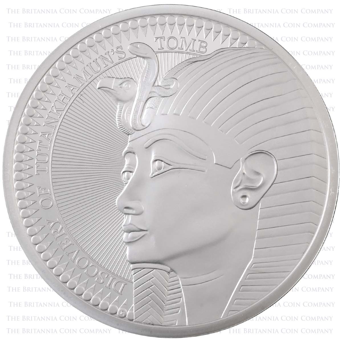 UK22TTPT 2022 Discovery Of Tutankhamun's Tomb £5 Crown Piedfort Silver Proof Coin Reverse