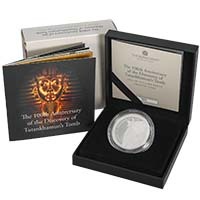 UK22TTPT 2022 Discovery Of Tutankhamun's Tomb £5 Crown Piedfort Silver Proof Coin Thumbnail