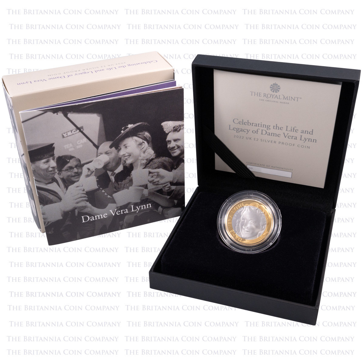 UK22VLSP 2022 Vera Lynn Silver Proof Two Pound Coin Boxed