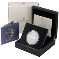 UK23BCS5 2023 Bull Of Clarence Five Ounce Silver Proof Royal Tudor Beasts Coin Thumbnail