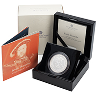 UK23H8S2 2023 King Henry VIII Two Ounce Silver Proof British Monarchs Coin Thumbnail