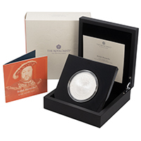 UK23H8S5 2023 King Henry VIII Five Ounce Silver Proof British Monarchs Coin Thumbnail