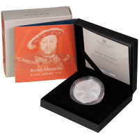 UK23H8SP 2023 British Monarchs King Henry VIII One Ounce Silver Proof Coin Thumbnail
