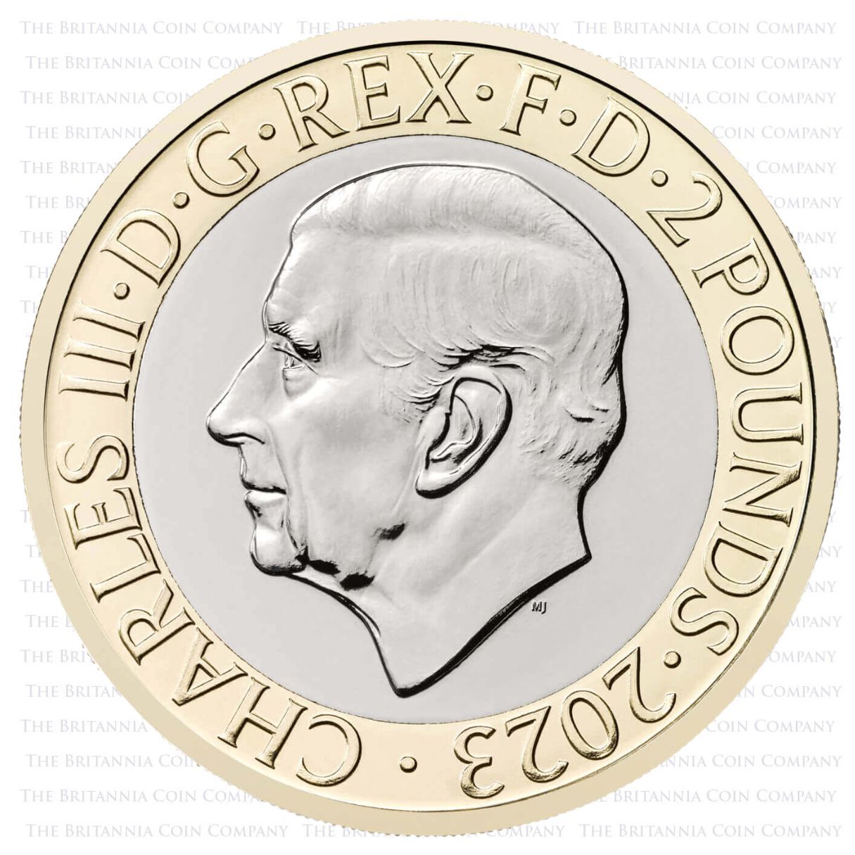 UK23JTBU 2023 J R R Tolkien Lord Of The Rings Two Pound Brilliant Uncirculated Coin In Folder Obverse
