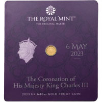 Uk23KC40G 2023 King Charles III Coronation Fortieth Ounce Gold Proof Coin Thumbnail