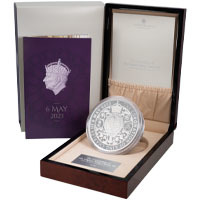UK23KCS1K 2023 King Charles III Coronation One Kilogram Silver Proof Coin Thumbnail