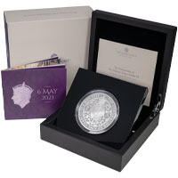 UK23KCS5 2023 King Charles III Coronation Five Ounce Silver Proof Coin Thumbnail