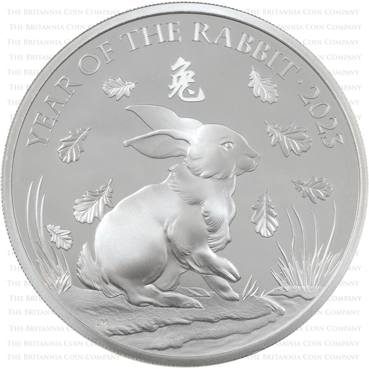 UK23LRS1 2023 Lunar Year Of The Rabbit One Ounce Silver Proof Coin Reverse