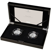 UK23PC2S 2023 Great Engravers Petition Crown Two Ounce Silver Proof Two Coin Set Thumbnail