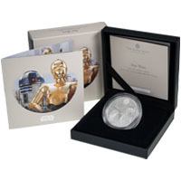 UK23R2SP 2023 Star Wars R2-D2 And C-3PO One Ounce Silver Proof Coin Thumbnail