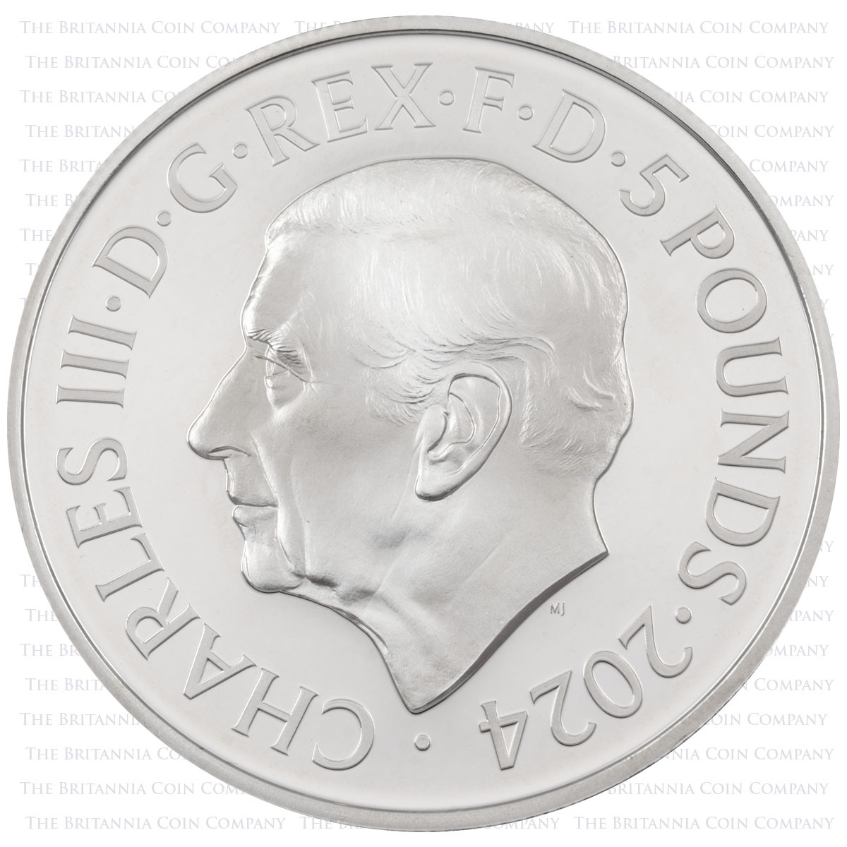 UK24BPSP 2024 Buckingham Palace Five Pound Silver Proof Coin obverse