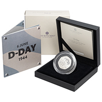 UK24DDYSPF 2024 D-Day Fifty Pence Piedfort Silver Proof Coin thumbnail