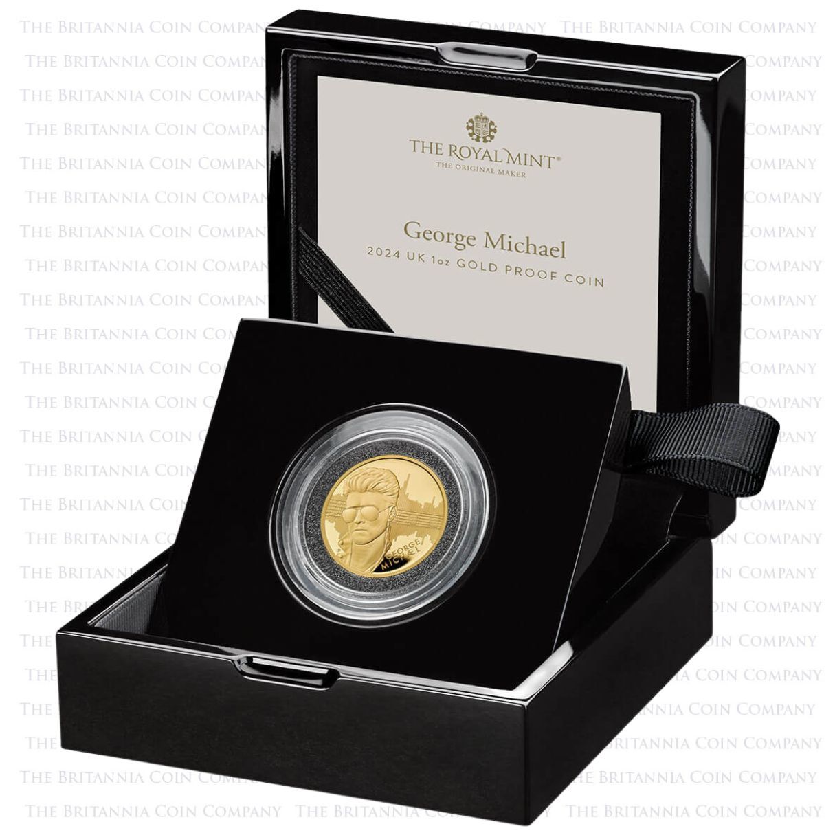 UK24GM1G 2024 Music Legends George Michael One Ounce Gold Proof Coin Boxed