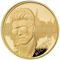 UK24GM2G 2024 Music Legends George Michael Two Ounce Gold Proof Coin Thumbnail