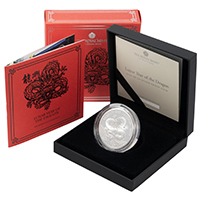 UK24LDS1 2024 Year Of The Dragon One Ounce Silver Proof Lunar Coin Thumbnail
