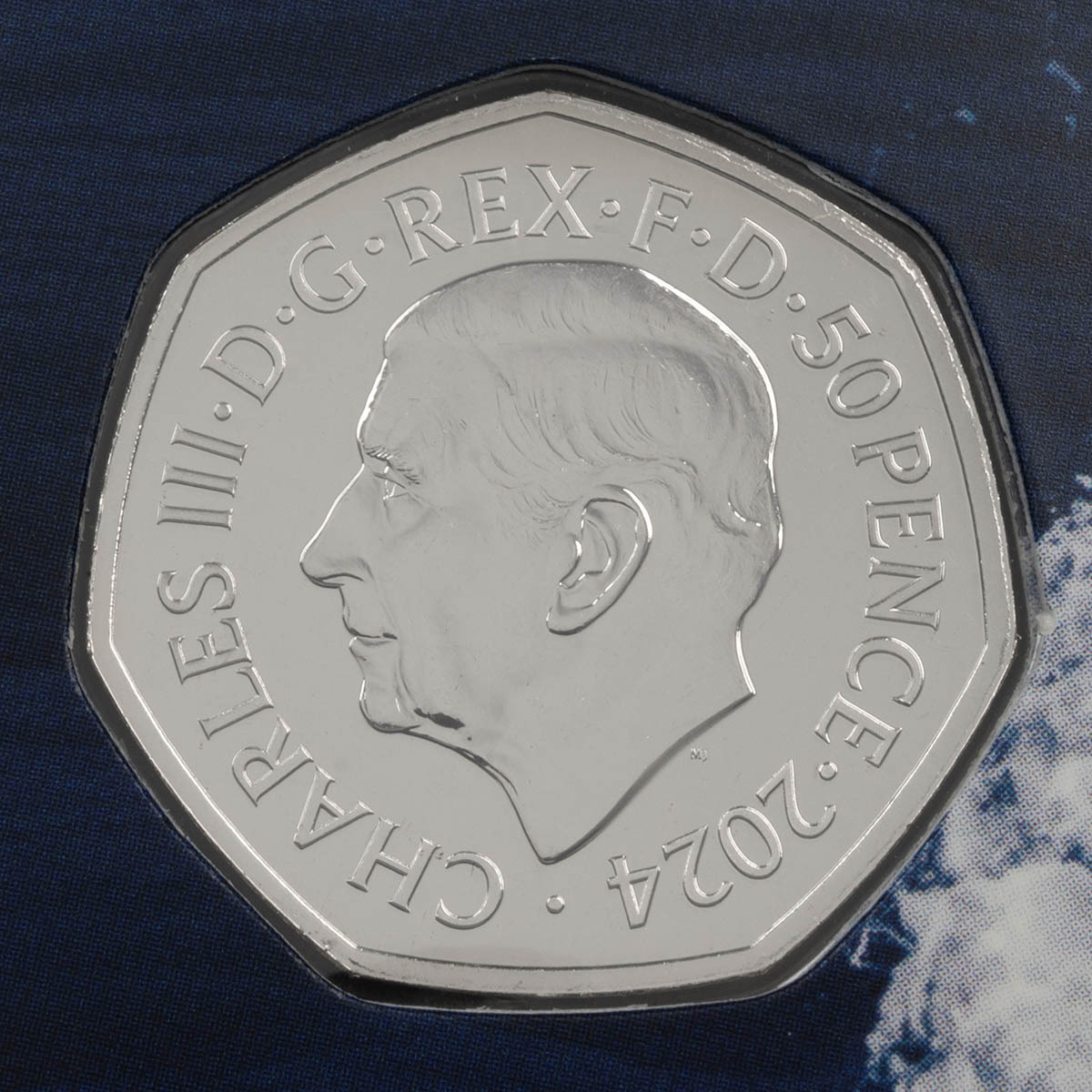 UK24RNBU 2024 Lifeboat Fifty Pence Brilliant Uncirculated Mint Pack Coin Obverse