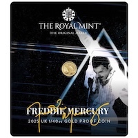 UK25FM40G 2025 Freddie Mercury Fortieth Ounce Gold Proof Music Legends Coin Thumbnail