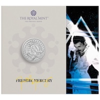Uk25FMBU 2025 Freddie Mercury Five Pound Brilliant Uncirculated Music Legends Coin Thumbnail