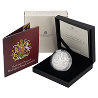 UK25KASP 2025 Coat Of Arms Five Pound Silver Proof Coin thumbnail